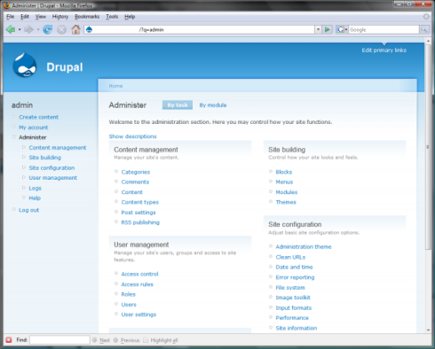 Drupal Screenshoot
